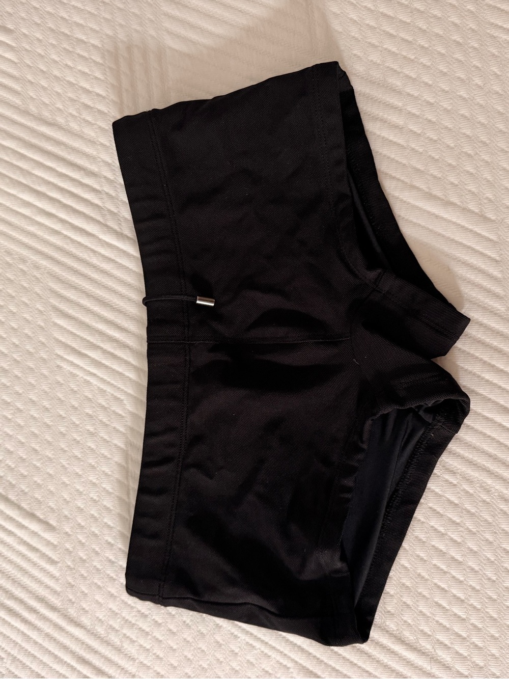 Men's Mr Turk Black Swim Shorts with Low-Rise Fit
